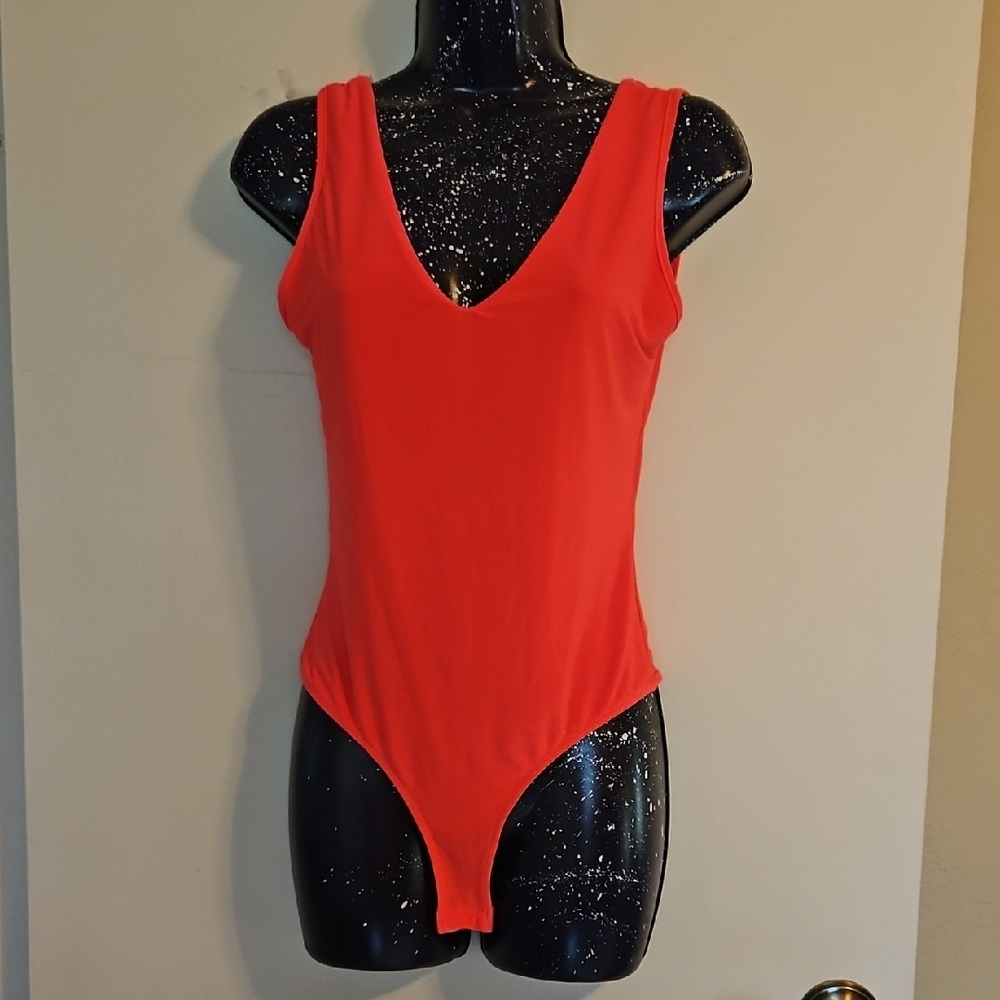 Neon Pink Women's Bodysuit